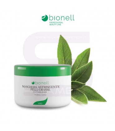 Bionell - Maschera viso astringente pelli grasse bardana e salvia500ml