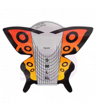 NailForm/Cartine per ricostruzione unghie farfalla 300 pz