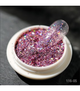 Coriandoli glitter nail art 2
