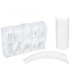 BeautyTech - 100 Tips bianco scalino corto forma artiglio 10 misure