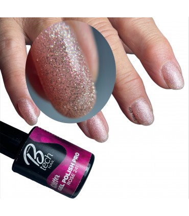 Semipermanente unghie GelPolishPro 241 Rose Glitter 14ml