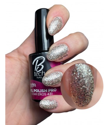 Semipermanente unghie GelPolishPro 431 Star eros Glitter 14ml