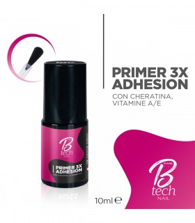 Primer per semipermanente e ricostruzione unghie 3X Adhesion con Cheratina & Vitamina A/E  10ml