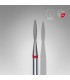 Punta diamantata Fiamma Appuntita, rosso, diametro 1.6 mm - lunghezza punta 8 mm