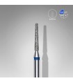 Punta diamantata Tronco, blu, diametro 1.6 mm - lunghezza punta 10 mm