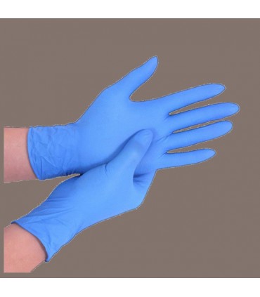 Guanti nitrile blu - 100 taglia M