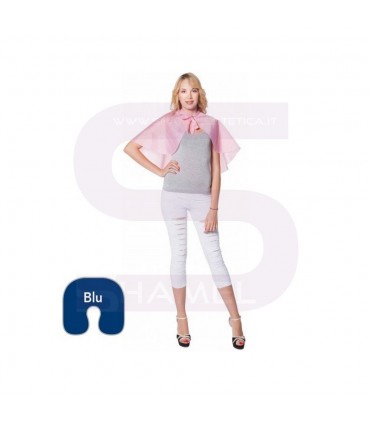 MPHAIR - MANTELLINA BLU PIEGA NYLON